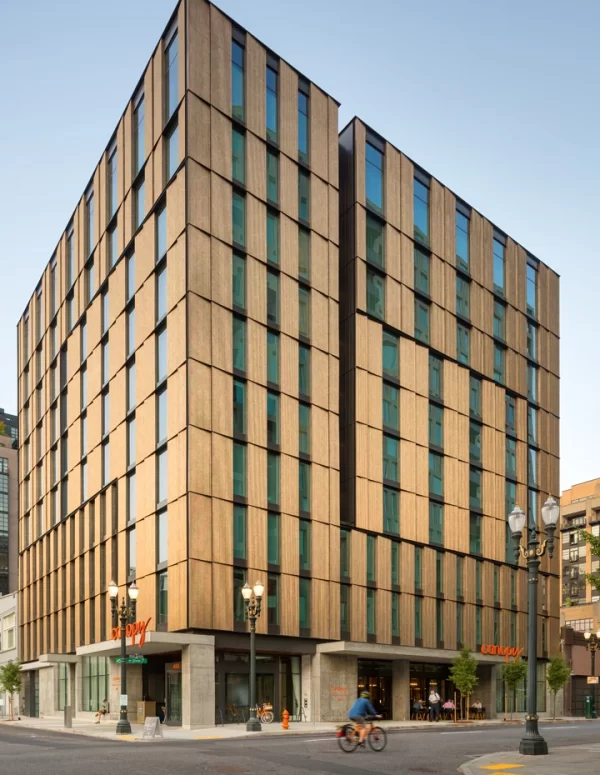 CanopyByHilton_ExteriorWalls_CorrugatedPanels_Bronze8