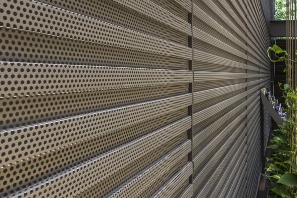 PodHotel_InteriorWalls_CorrugatedPanels_Perforations_Silver5 PodHotel_InteriorWalls_CorrugatedPanels_Perforations_Silver5